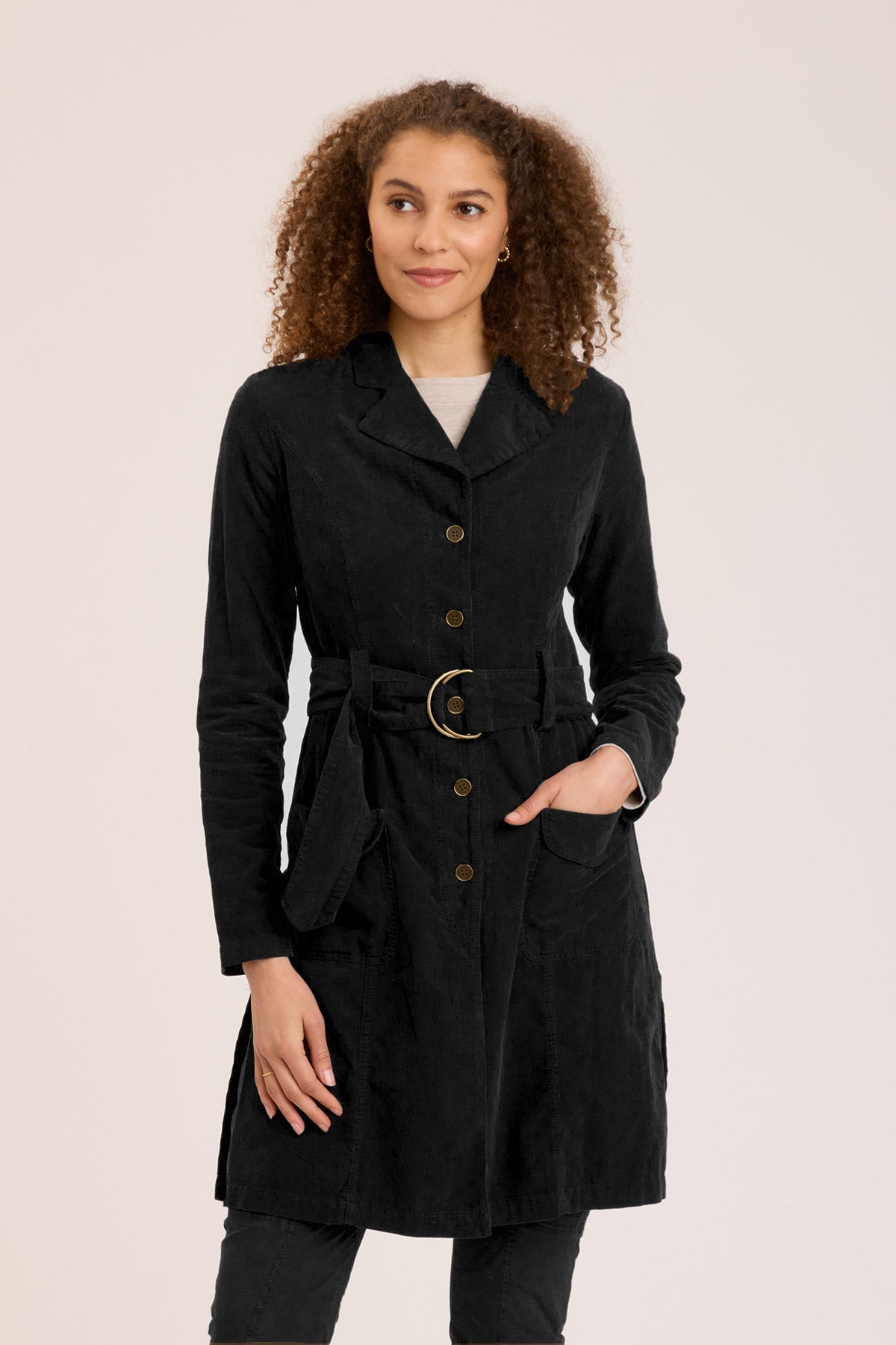 Wearables Cord Belted Trench 