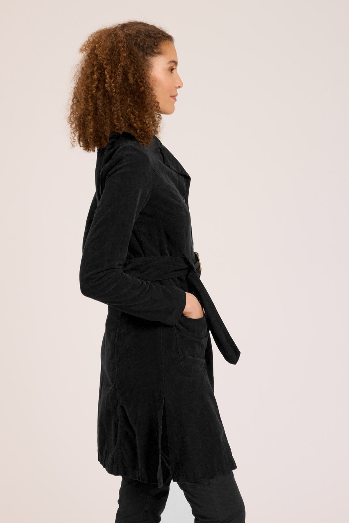 Wearables Cord Belted Trench 