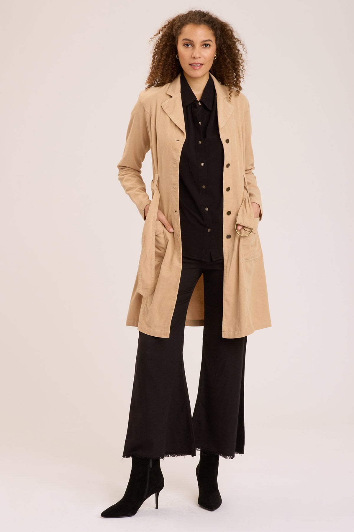 Wearables Cord Belted Trench 