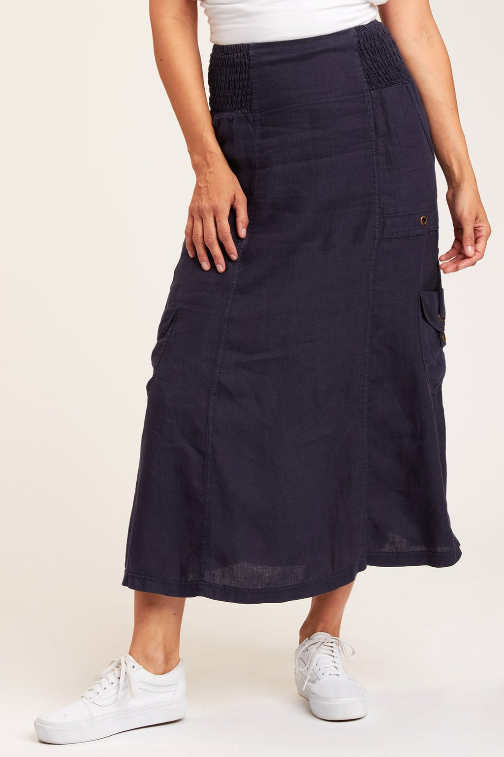 in Francine Maxi – XCVI Navy Skirt