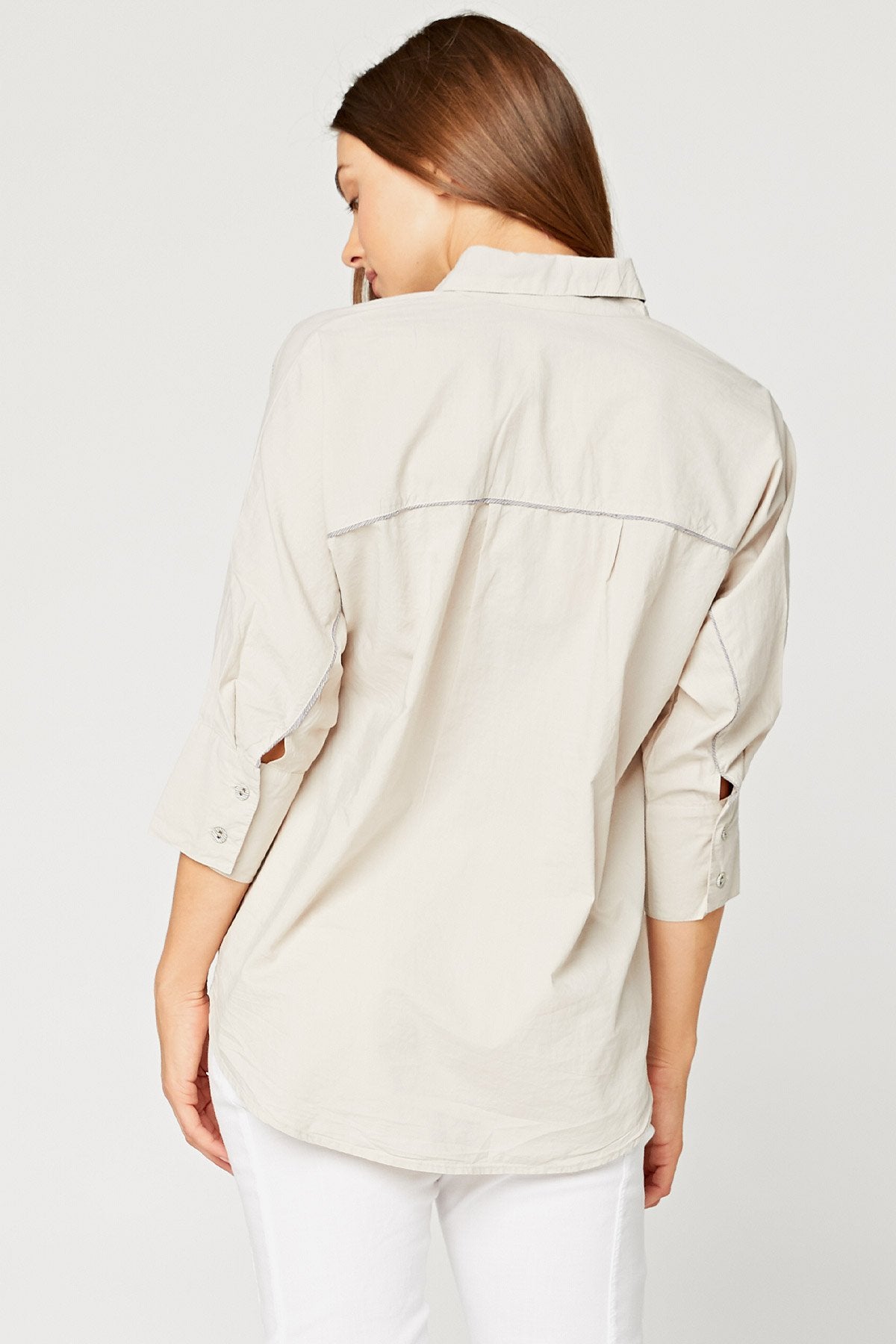 XCVI Power Button-Down Shirt 