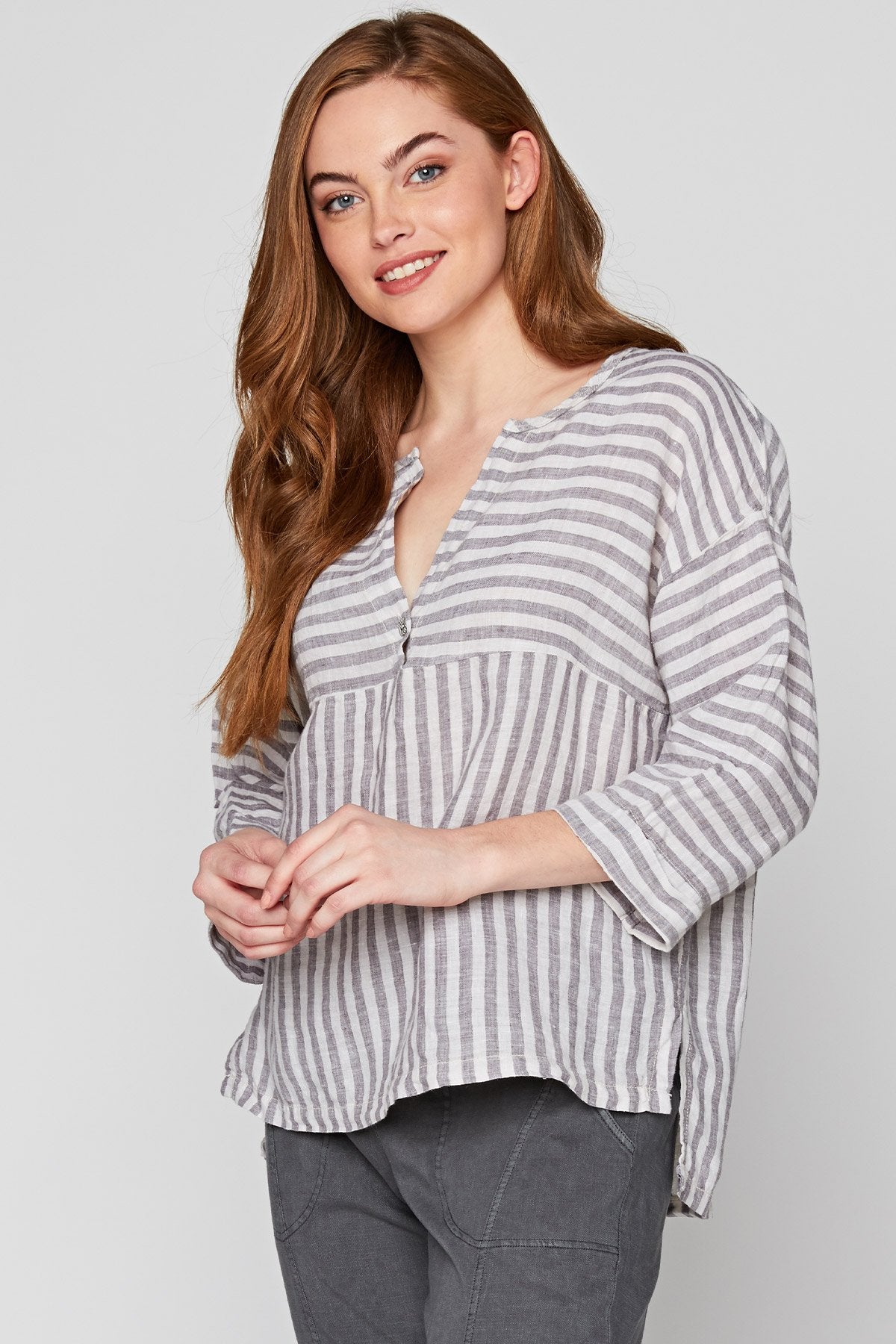 XCVI The Striped Blouse 