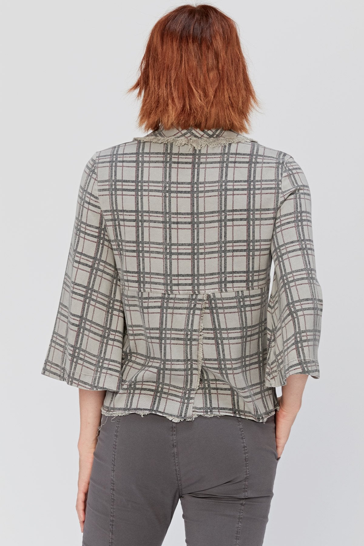 XCVI Boxy Plaid Blazer 