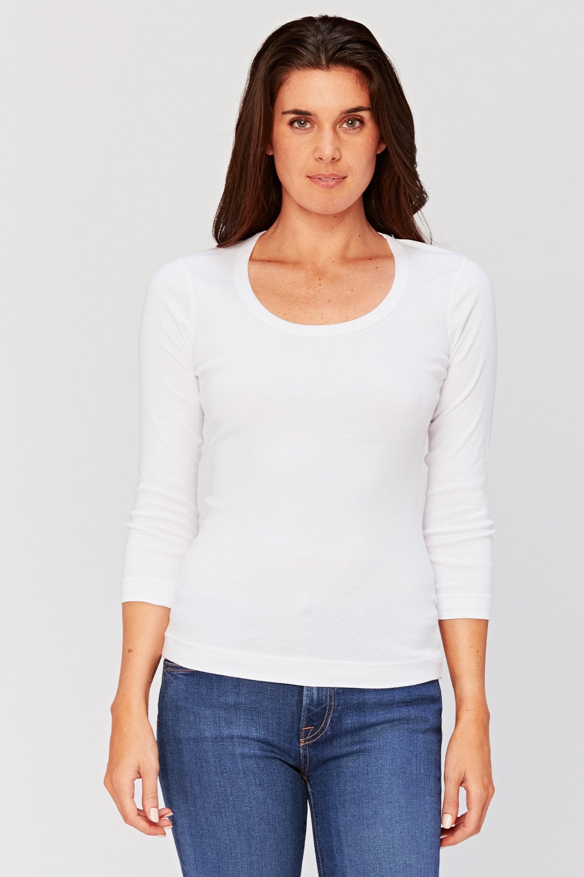 Essentials Speckle Scoop Neck Tee 