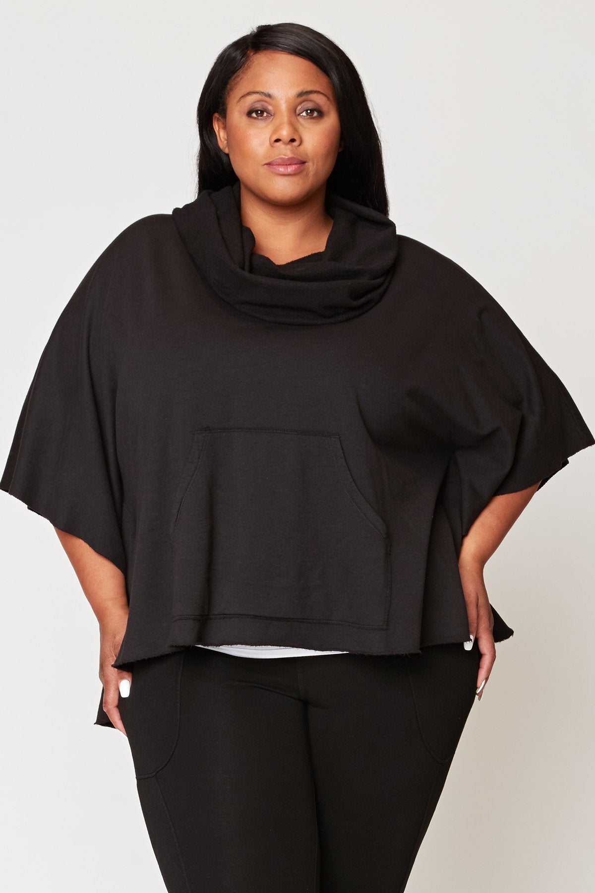 Wearables Paige Poncho 1X Black 