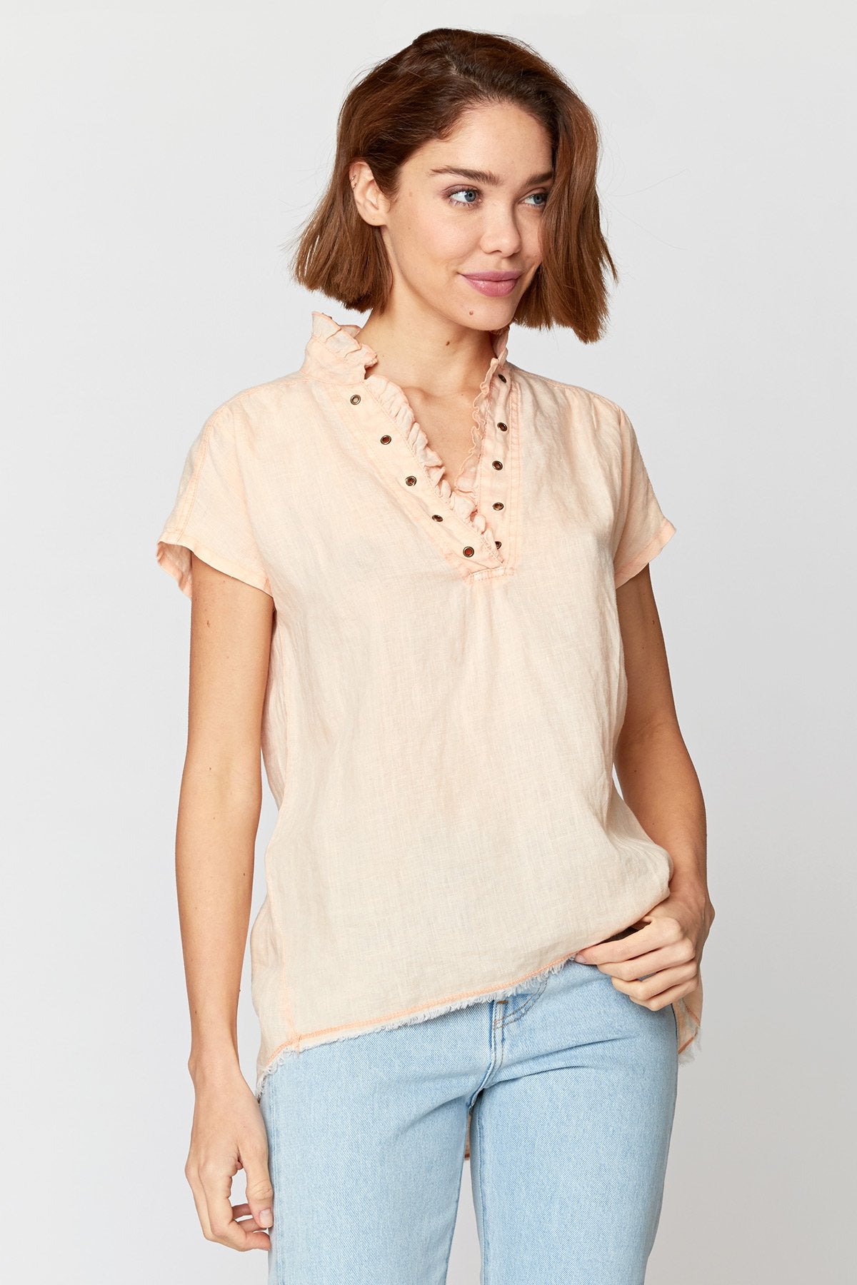 XCVI Idra Ruffle Top 