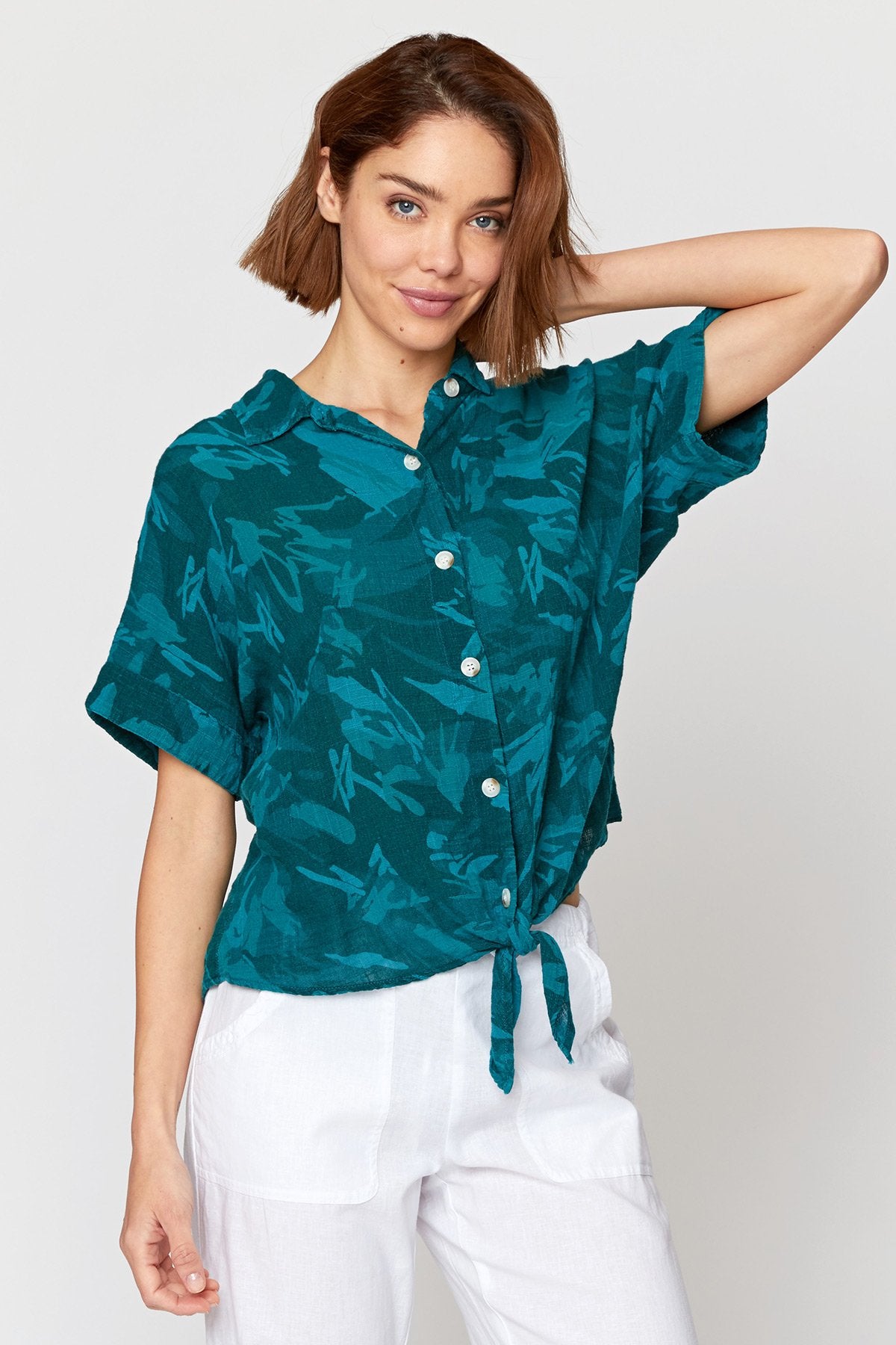 Wearables Printed Teagan Tie Top 