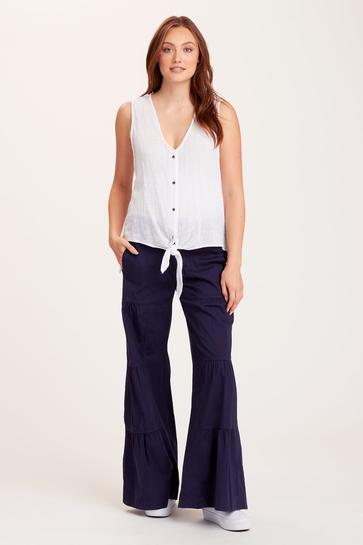 Core by Wearables Terraced Wide Leg Pant 