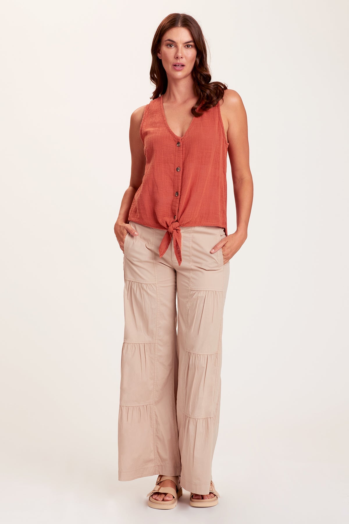 Core by Wearables Terraced Wide Leg Pant 