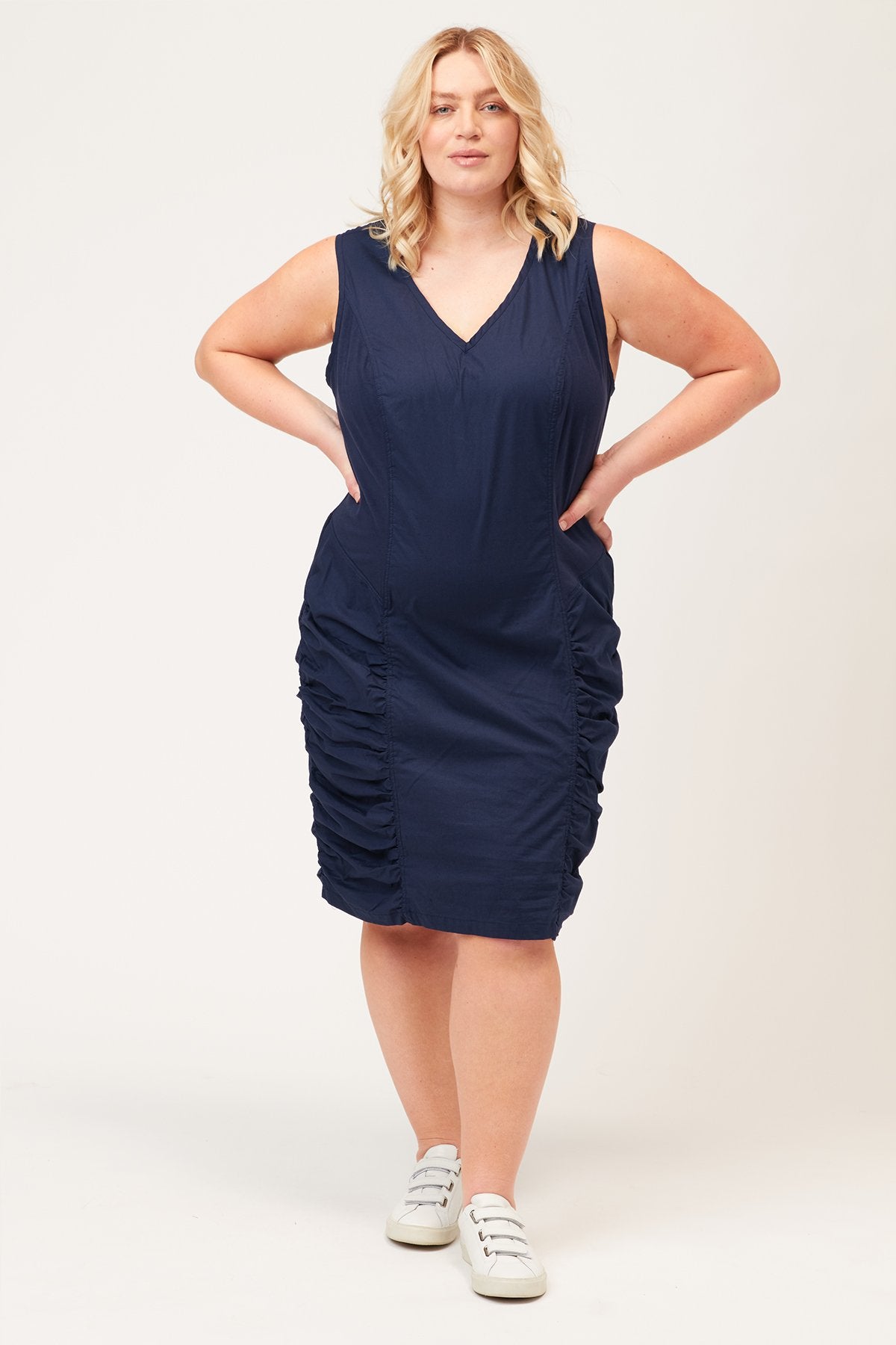 Core by Wearables Raymond Dress 1X Navy 