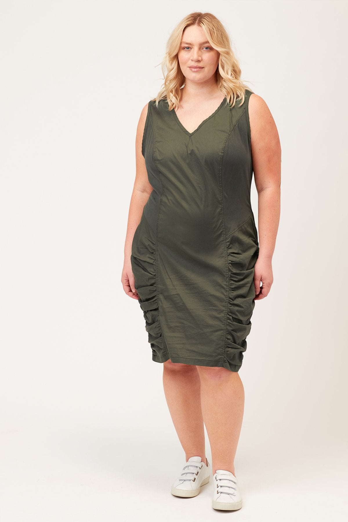 Core by Wearables Raymond Dress 1X Olive 