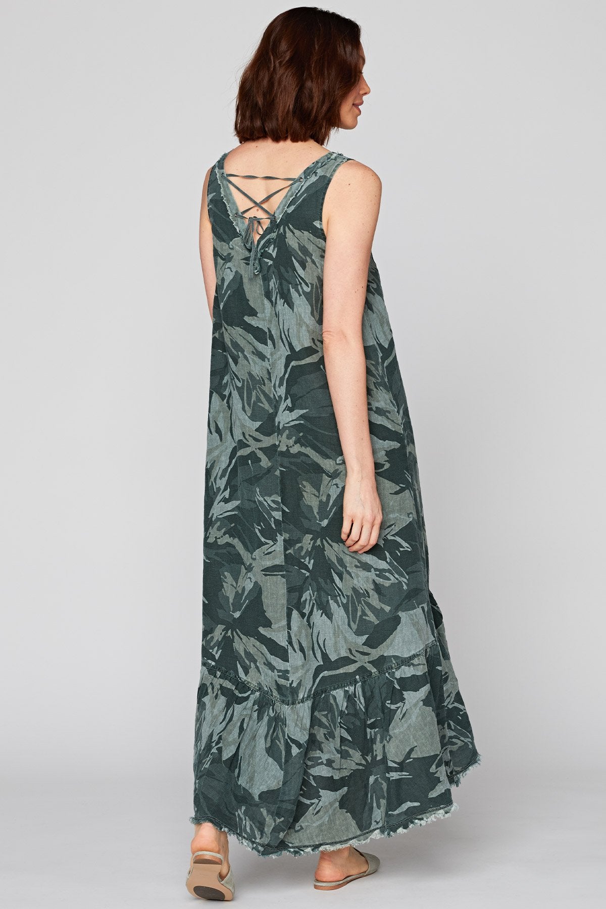 XCVI Camo Tropical Dress 